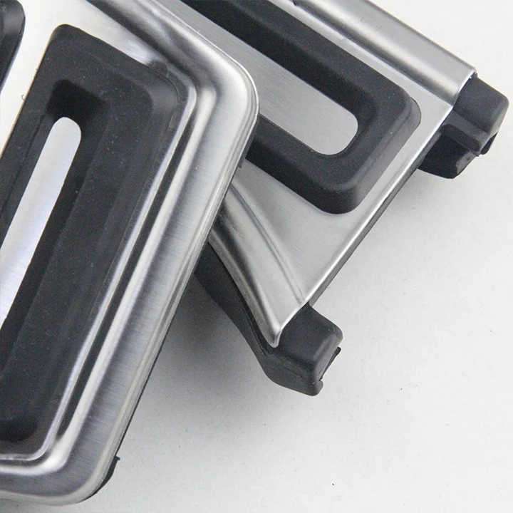 Комплект накладок на ножную педаль топливного газа из нержавеющей стали Nulla для