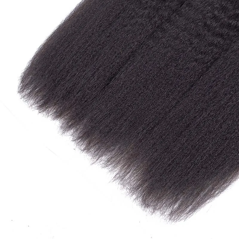 Yaki Straight Hair Bundles Vshow Indian Human Hair Weave Bundles 1/3/4 Bundles Kinky Straight Remy Hair Extension