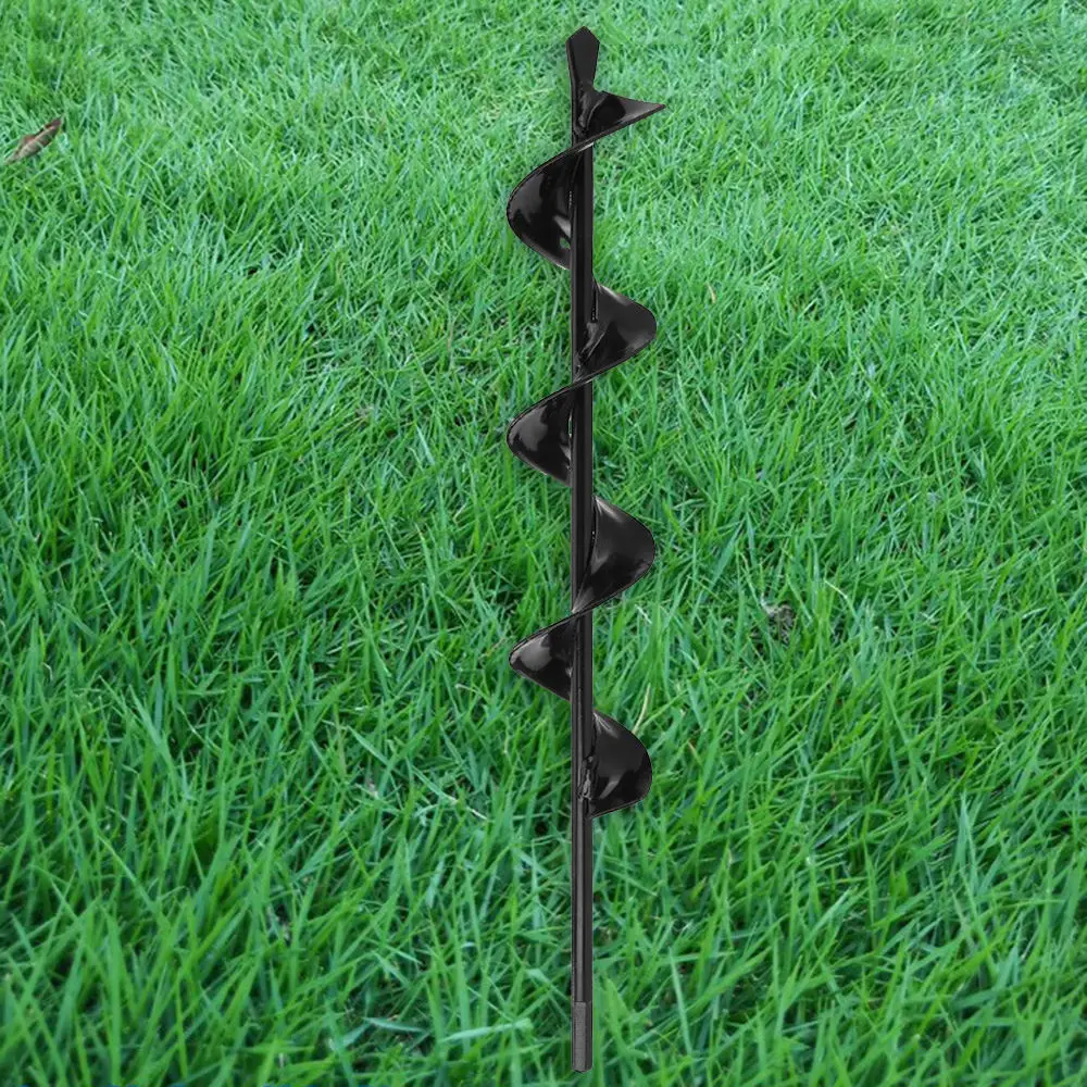 

Helical Digging Pit Tree Planting Drill Bit Flower Planter Bulb Manganese Steel Shaft Gardening Tool Auger Bit
