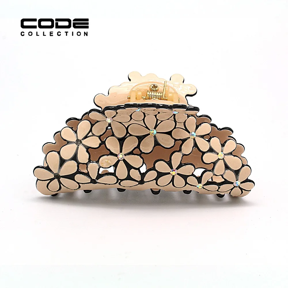 6 цветов высокое качество резной цветок роскошный выдолбленный зажим для волос