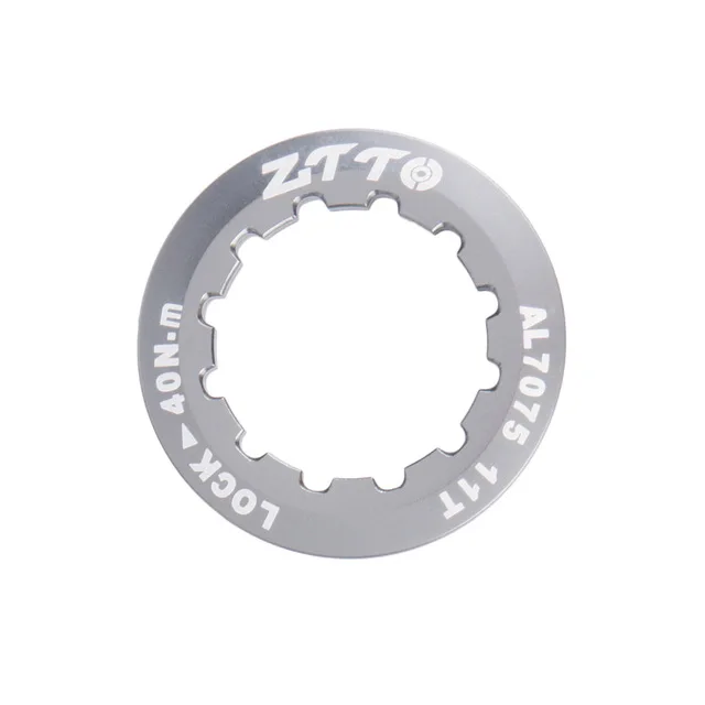 ZTTO фиксирующее кольцо Крышка 11 T AL7075 MTB Кассетная рейка Сверхлегкая шапка для ZTTO shimano SRAM 9 S 10 S 11 S 12 S freewheel - Цвет: silver