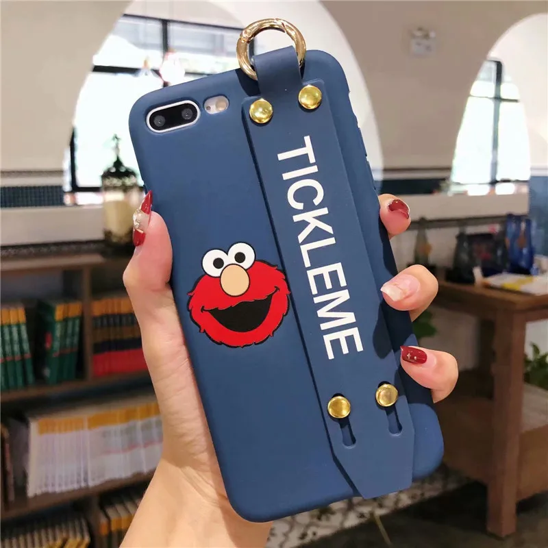 Чехол DIS модный однотонный мягкий чехол для телефона для iphone XS MAX XR X 6 6s 8 7plus роскошный браслет подставка милый мультяшный чехол