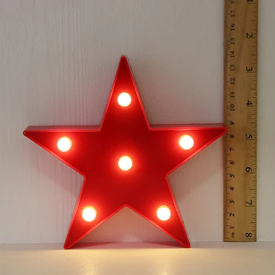 red star Мультяшные ночные светильники облако/звезда/корпус/Сердце светодиодный настольная лампа для украшения детской спальни - Emitting Color: red star