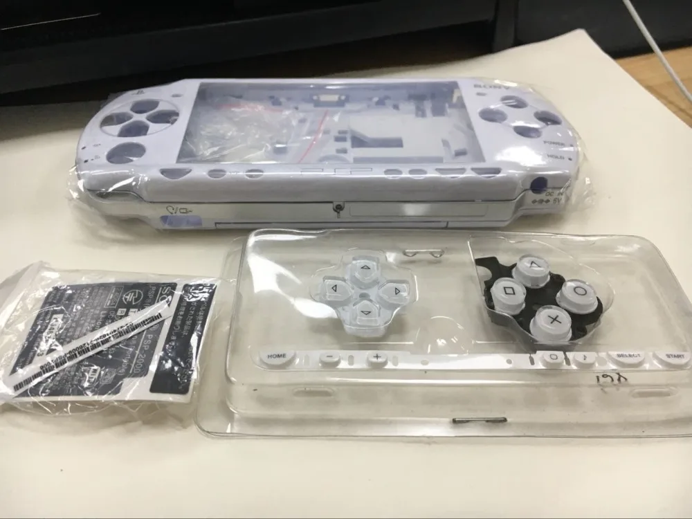 Белый сменный Корпус Корпуса корпуса для PSP2000 PSP 2000 Полная Крышка консоли с