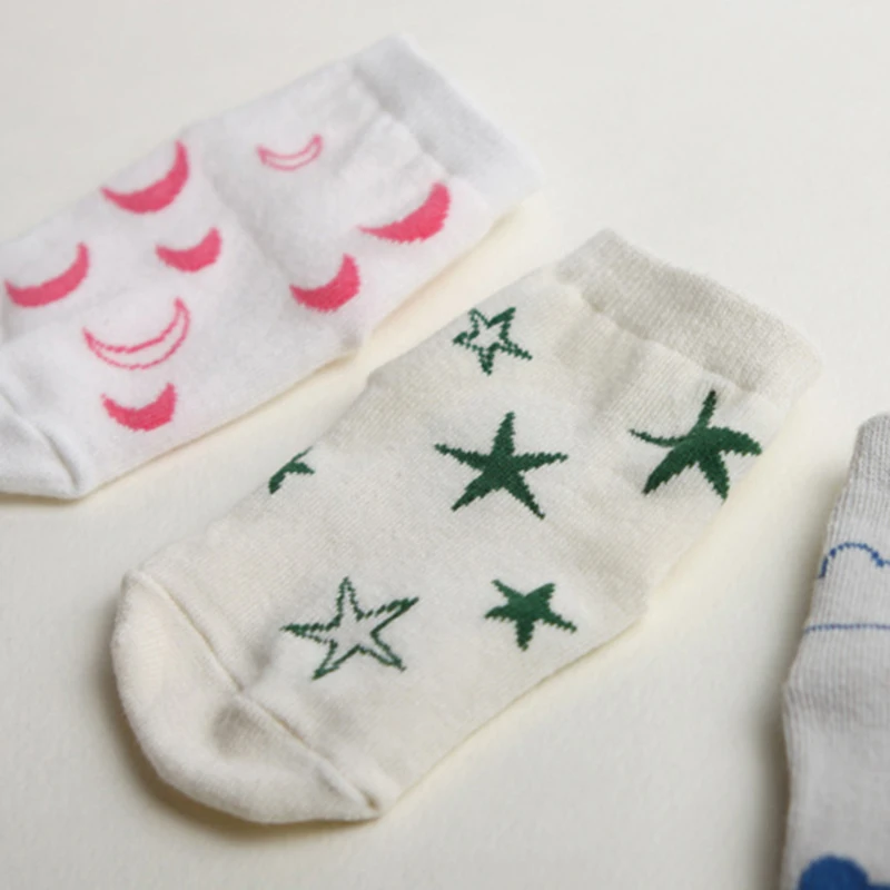 Calcetines tobilleros con dise&ntilde;o de estrella kawayi para reci&eacute;n nacido, calcetines antideslizantes para ni&ntilde;o y ni&ntilde;a, calentadores de piernas para ni&ntilde;o y ni&ntilde;a, novedad de primavera-4