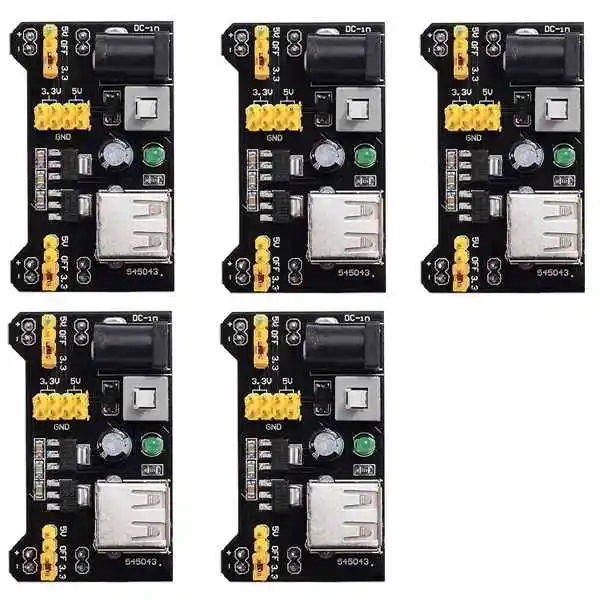 Топ 5 шт. 3 В макет Питание модуль адаптер для пайки MB102 Arduino Макет|Адаптеры AC/DC| |
