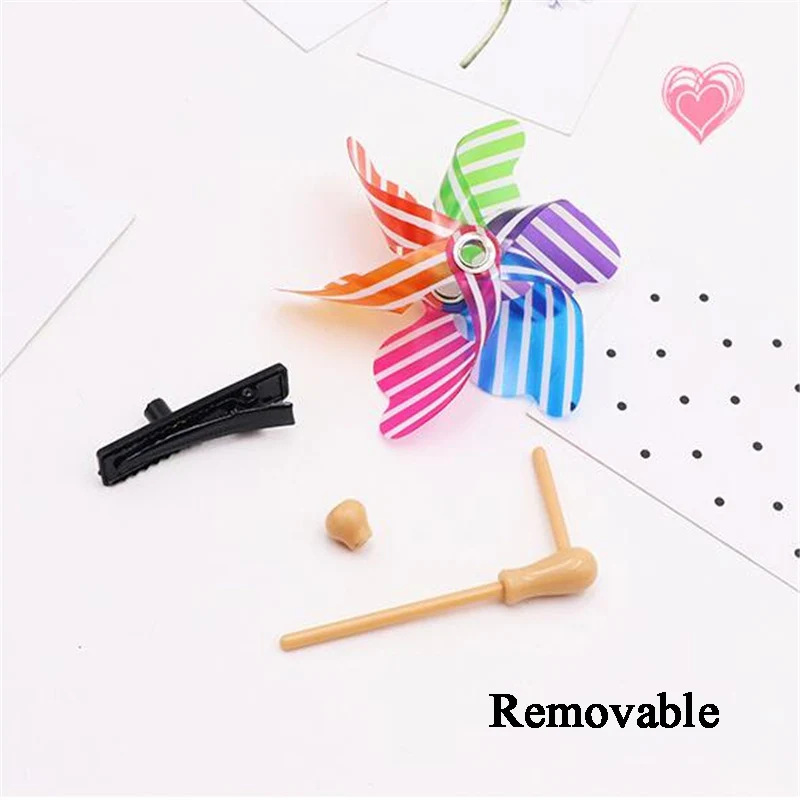 Модные женские заколки, заколки для волос, заколки для волос Kawaii Pinwheel Hairgrip Lucky Barrette, 2 шт., украшение для волос, аксессуары для волос для девочек