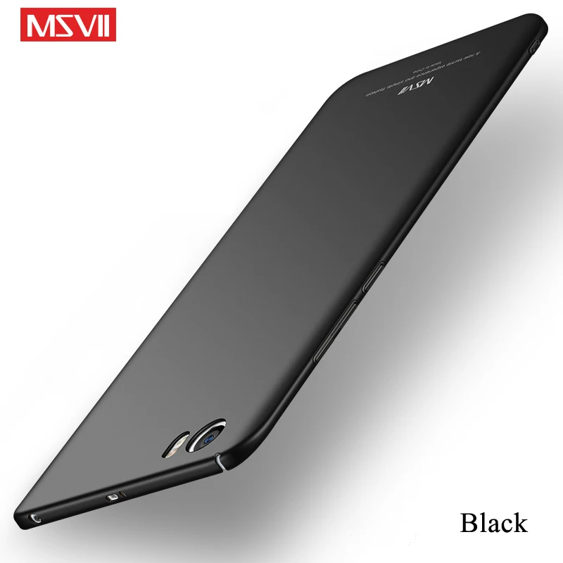 Black Xiaomi mi 5S чехол MSVII палец кольцо матовый чехол Чехол для Xiaomi mi 5s тонкий жесткий держатель Чехол Xia mi Xio mi 5S mi 5 S mi 5S - Цвет: Black