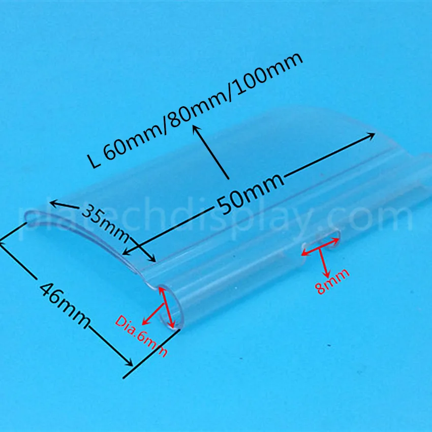 Прозрачный пластиковый держатель для ценников Radian 100 шт.|holder for|holder displayholder rack |