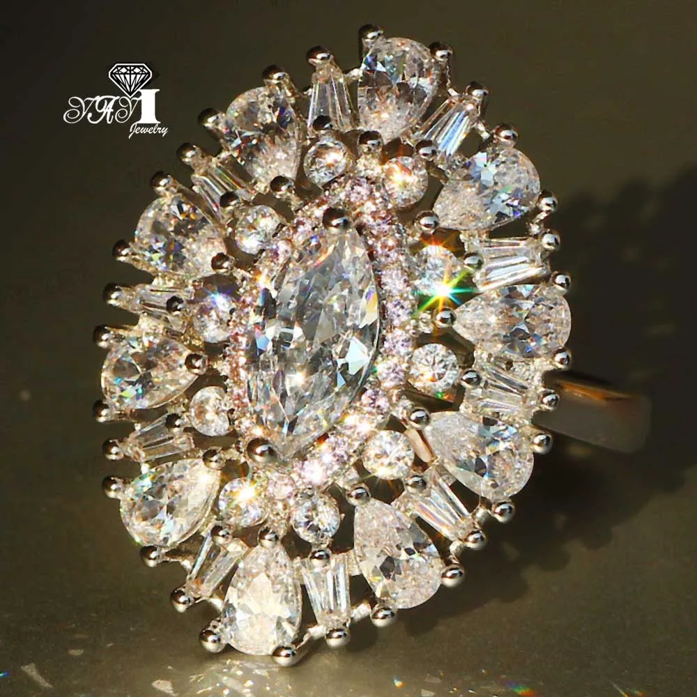 Ювелирные изделия YaYI принцесса вырезанное 15 CT Розовый циркон серебро Цвет
