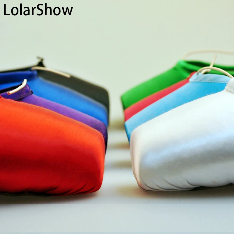 Балетная танцевальная обувь для девочек женская белые атласные туфли пулевый