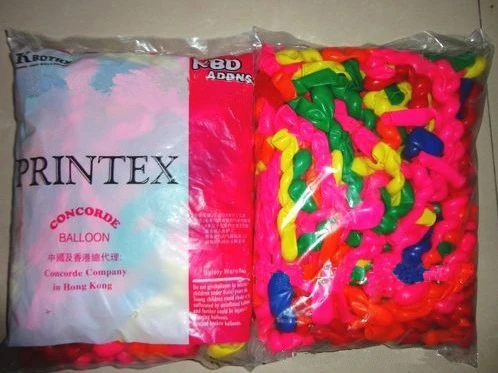 Бесплатная Shipping100Pcs/Лот Красочные Длинная спиральная Латекс винтовые воздушные