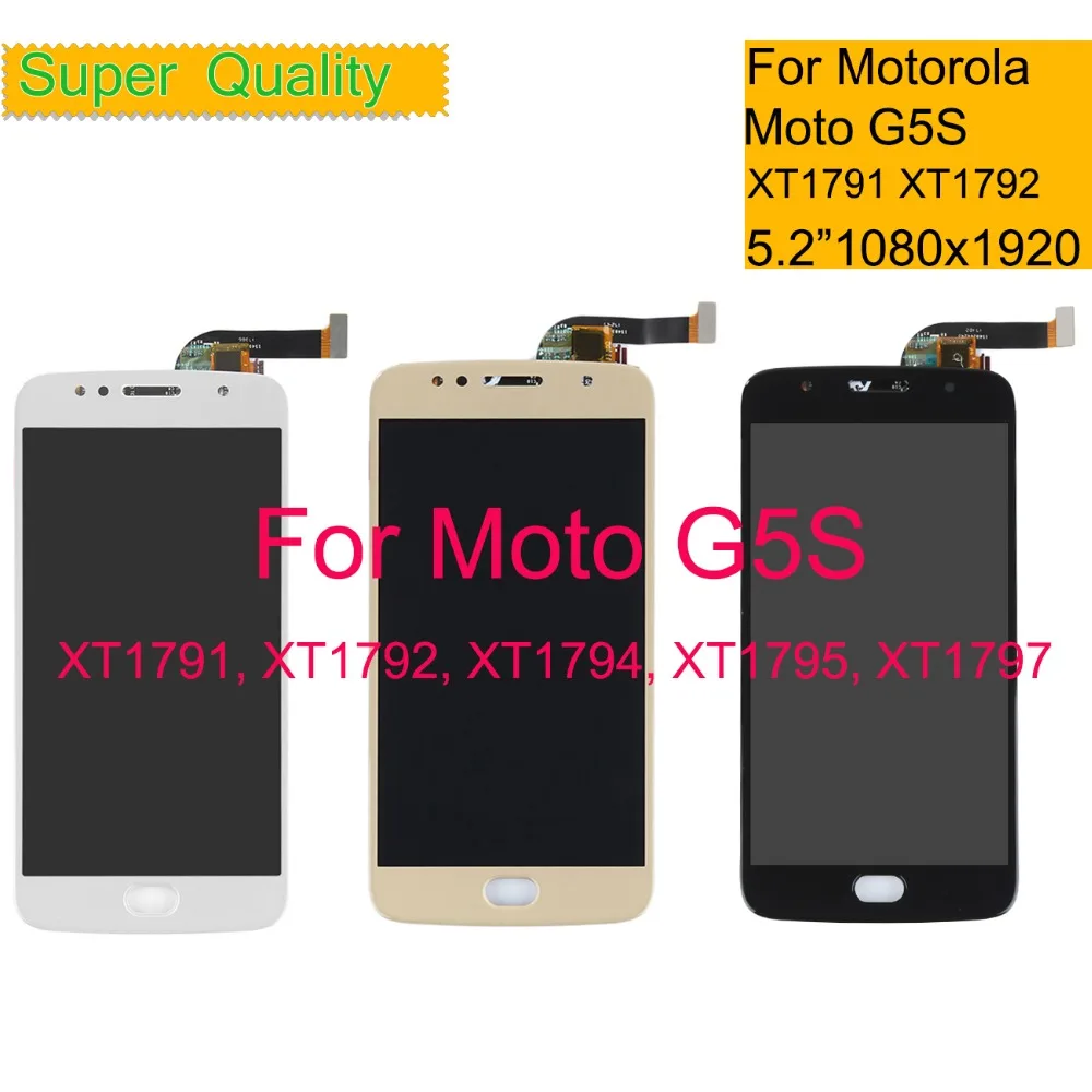 10 шт./лот 5 2 &quotдля Motorola Moto G5S ЖК-дисплей сенсорный экран дигитайзер сенсор ЖК