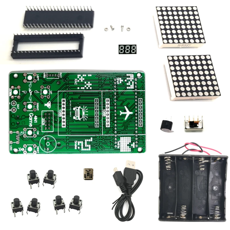 Электронный DIY Kit 8x16 матричный игровой автомат Diy Kit Электронные