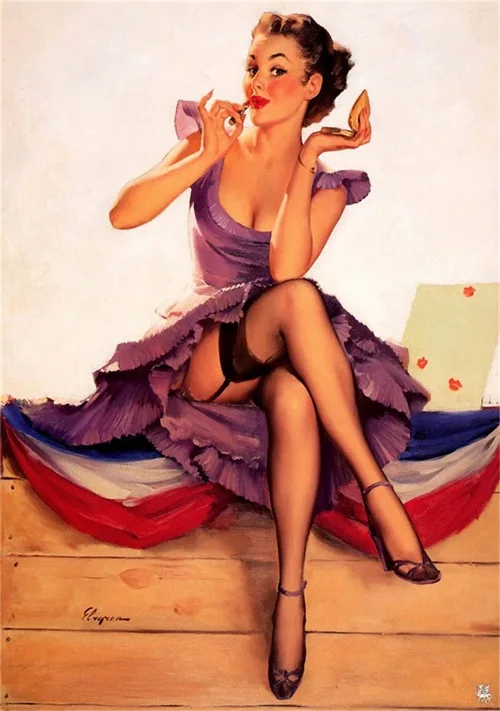 Пикник хот-дог Pin Up поп-арт карта постер классический винтаж ретро крафт-холст
