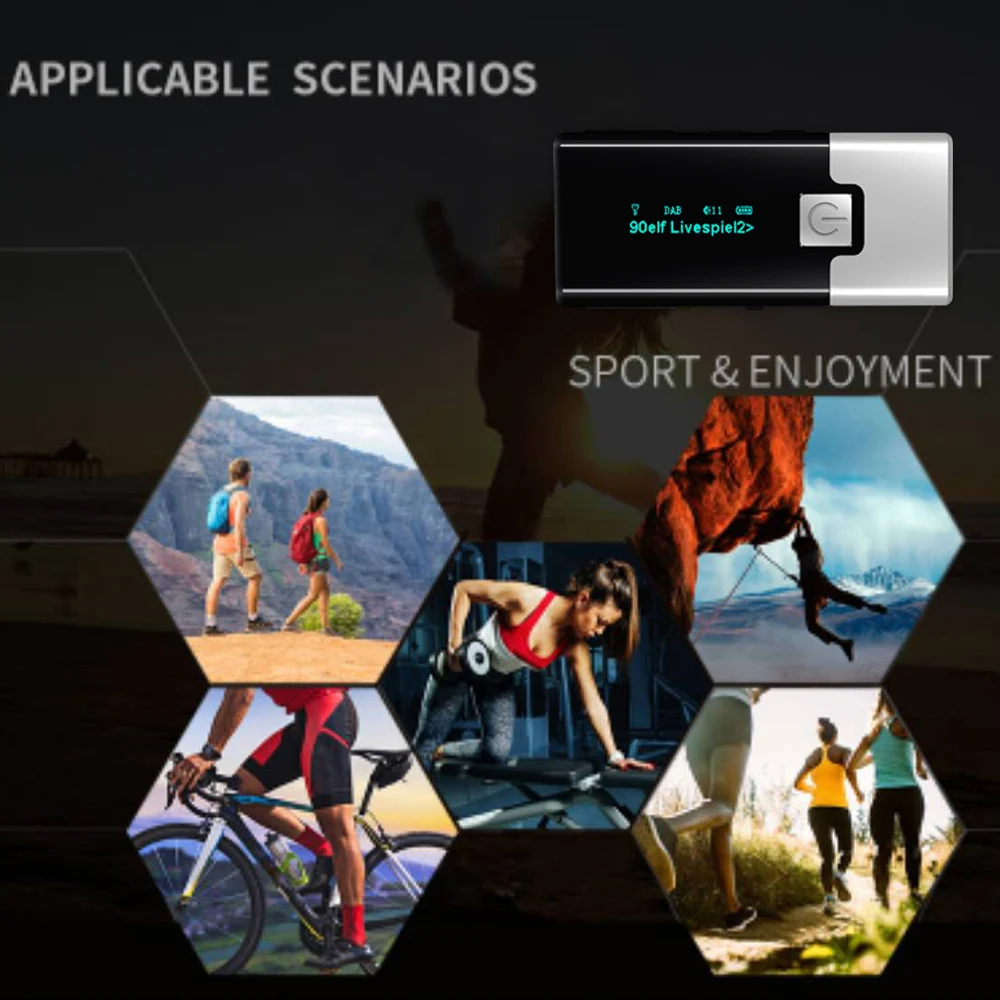 P10 DAB + FM цифровое радио портативный карманный приемник с экраном дисплея