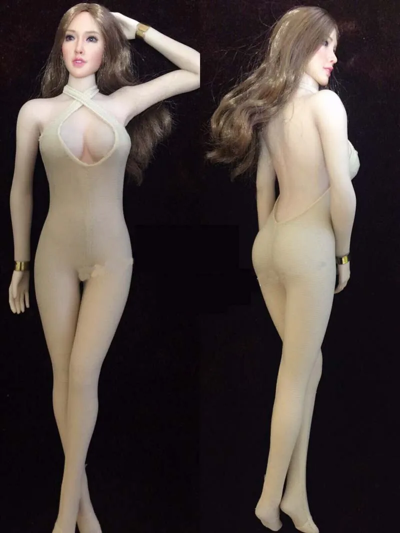 Масштаб 1/6 Женский солдат сексуальный прозрачный комбинезон с открытым бюстом