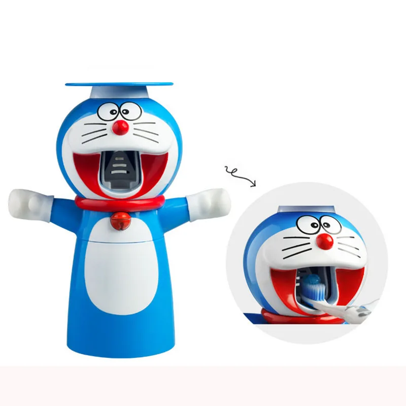 Автоматический диспенсер для зубной пасты Doraemon с мультяшным рисунком