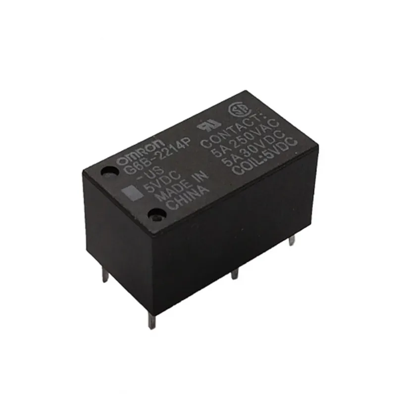 Мощность реле G6B-2214P-US-5VDC G6B-2214P-US-6VDC G6B-2214P-US-24VDC 5 В 6 24 контакты 5A 2 шт./лот |