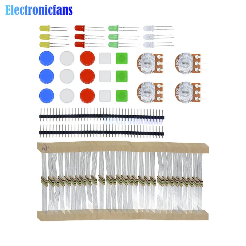 Аксессуары для ARDUINO компонентные резисторы кнопка переключения|kit for arduino|electronic
