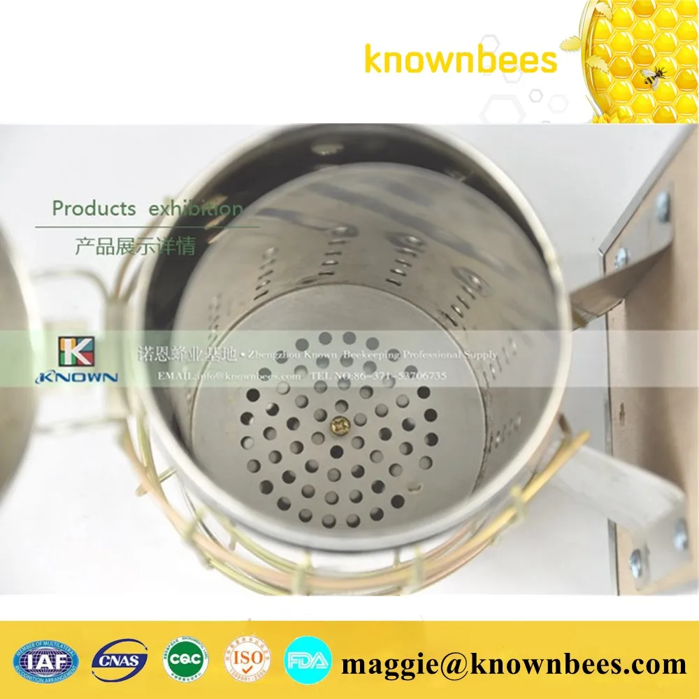 Используется для пчеловодства Европейский коптильщик из нержавеющей стали с