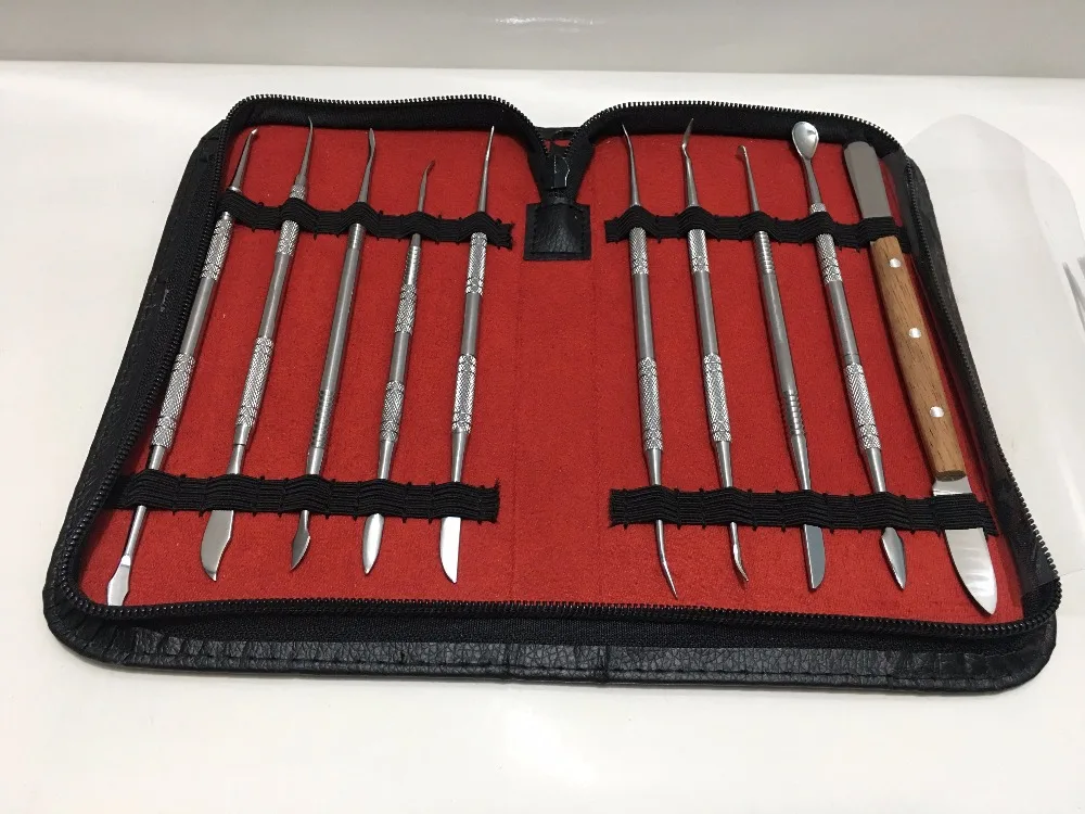 

10pcs jewelry making supplies Dental Lab Equipment Wax Carving Tools Set Surgical Dentist Sculpture Knife Instruments Tool Kit