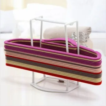 

Plastic hanger storage rack candy color hanger finishing frame hanger caddy