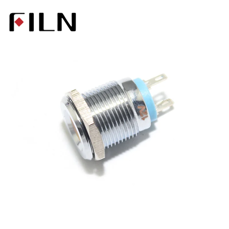 FILN FL1M 16FJ 2 12V 24V 220v красная синяя зеленая светодиодный металлический индикатор 16mm