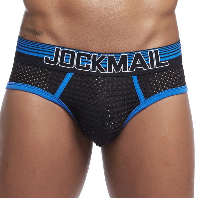 JOCKMAIL-bikini de malla para hombre, ropa interior Sexy Gay, calzoncillos de cuerda,...