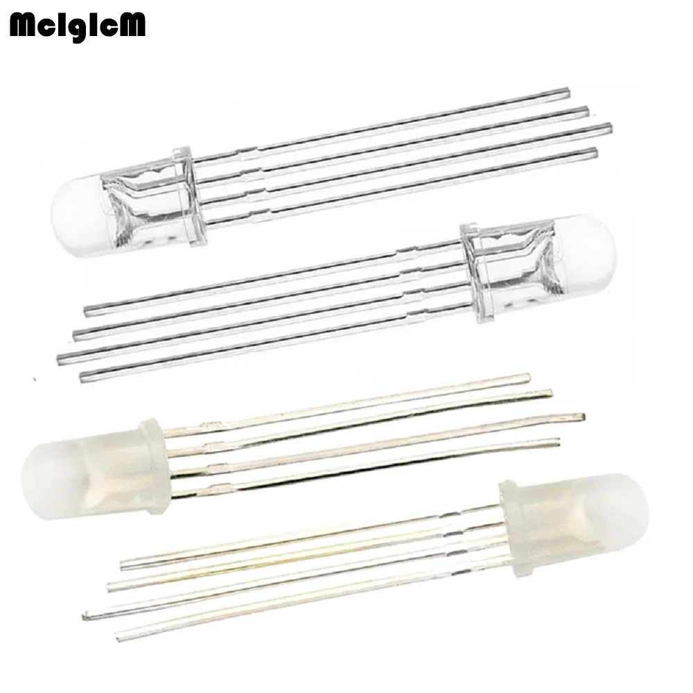 5 мм полноцветный светодиодный RGB красный зеленый и синий четыре фута