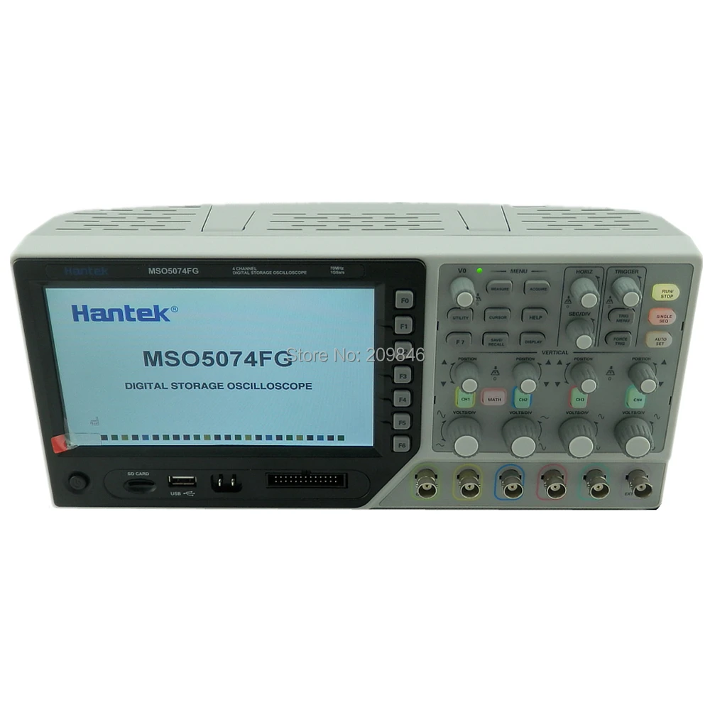 Hantek MSO5074FG 70MHz 4CH Oscilloscope + 8CH Logic Analyzer 25MHz Arb.Waveform Generator 1Gsa/s 1M Record | Инструменты