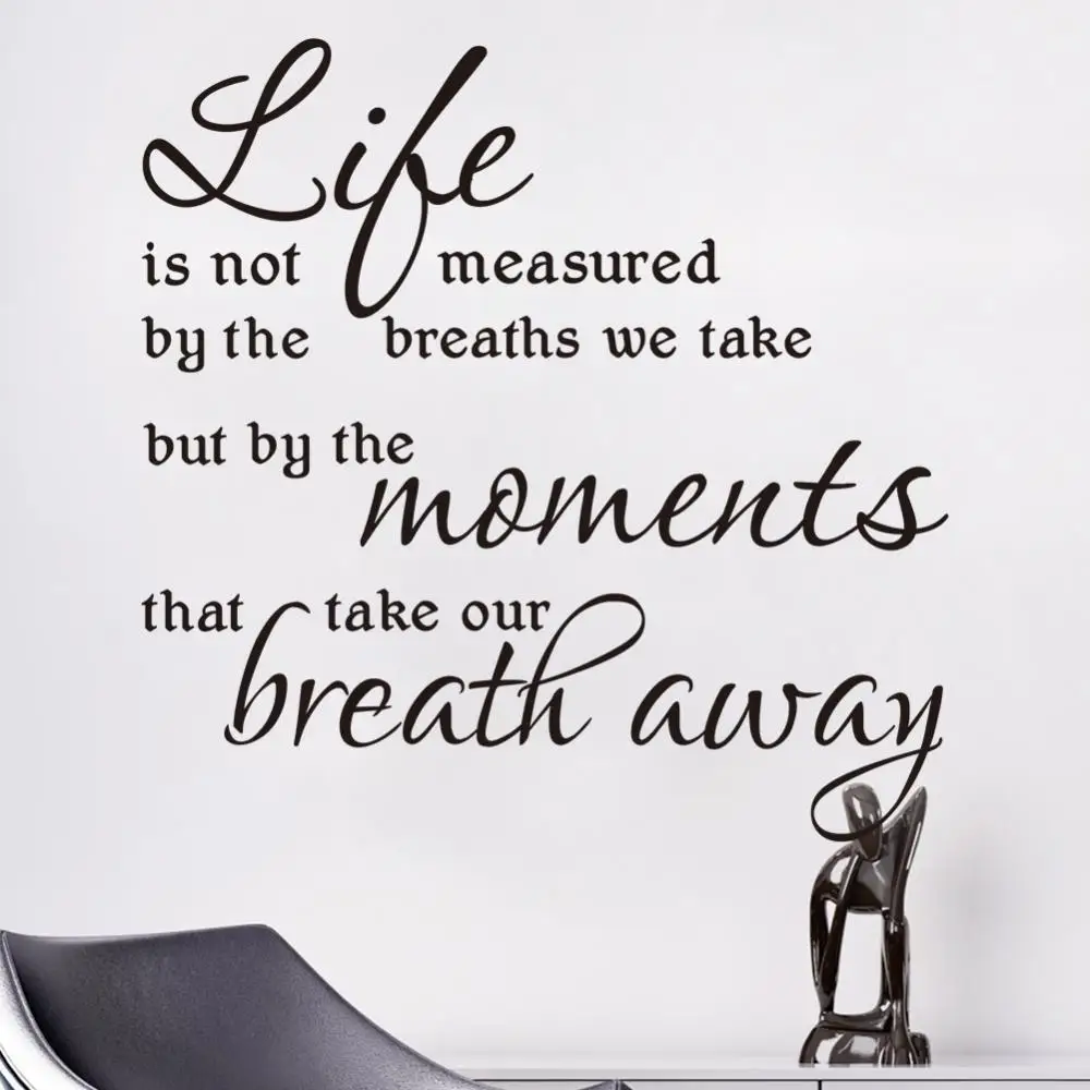 life's quote wall decals zooyoo8215 home decoration living room bedroom removable DIY 3d art vinyl stickers | Дом и сад