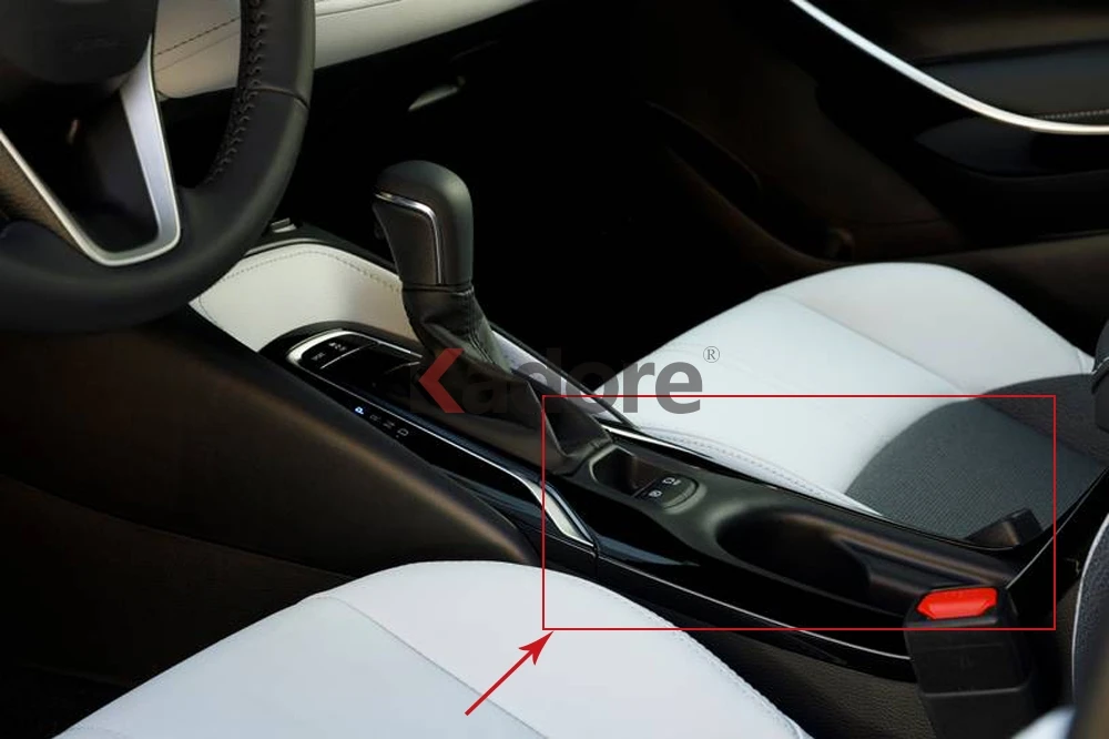 Для Toyota Corolla хэтчбек ABS Матовый держатель чашки модификационная рамка центр управления формовочная наклейка украшение салона автомобиля