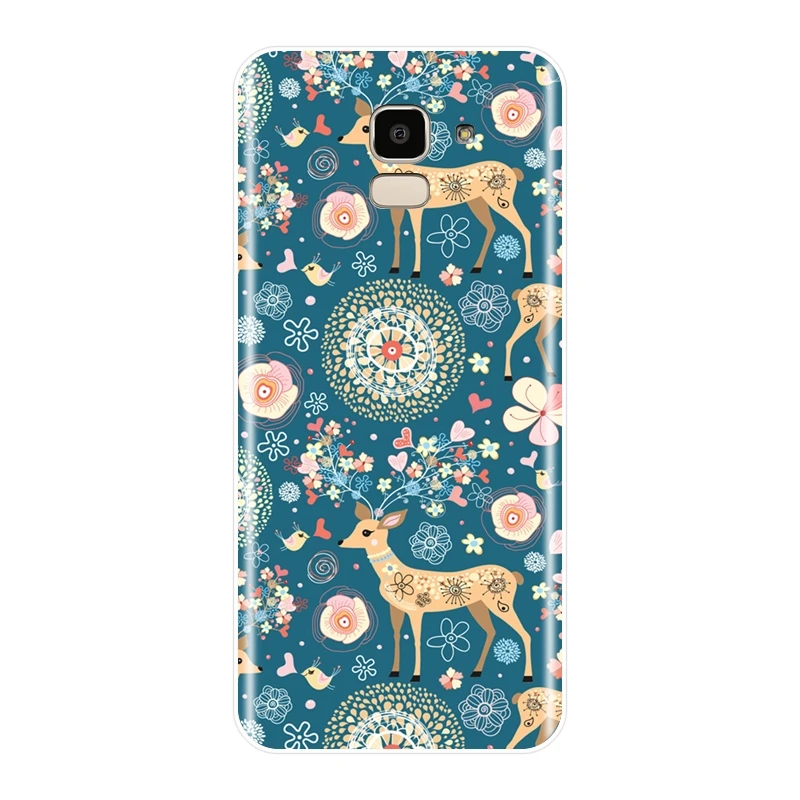 Flower Back Cover For Samsung Galaxy J2 J5 J7 Prime J4 J6 J8 Plus 2018 Phone Case Silicone J3 2015 2016 2017 | Мобильные телефоны и