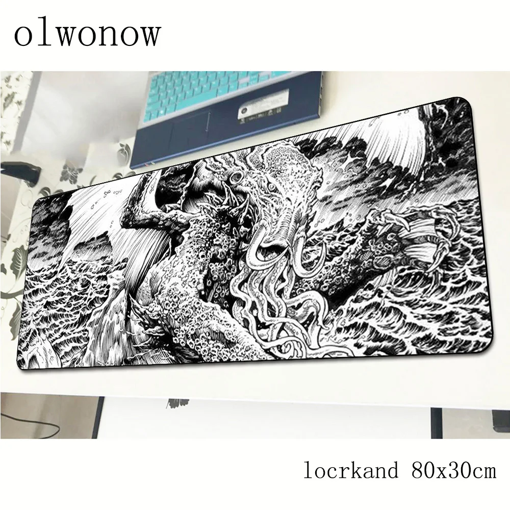 

cthulhu mousepad 80x30cm gifts gaming mouse pad big gamer mat Colourful computer desk padmouse keyboard large play mats