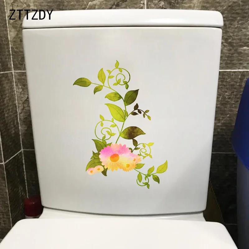 ZTTZDY 18 5*25 3 см розовый цветок лоза детская комната Украшение Наклейка на стену для