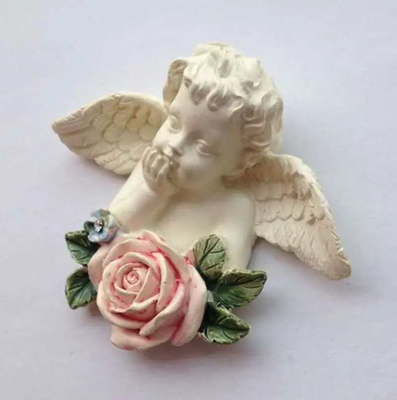 Ангел Роза изысканный 3D магниты на холодильник дома украшение магнит