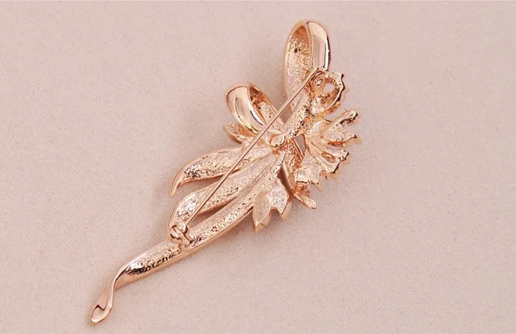 Женская свадебная брошь в виде цветка с кристаллами|large brooches|brooches for womencrystal flower