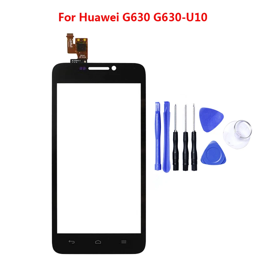 Для Huawei G630 G 630 сенсорный экран Переднее внешнее стекло дигитайзер панель