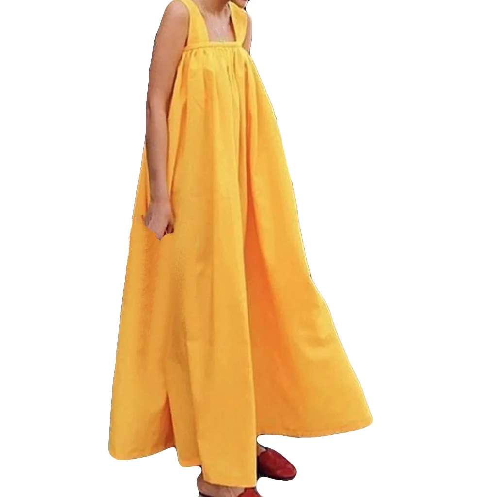 SAGACE однотонные свободные длинные платья для беременных женщин летние без