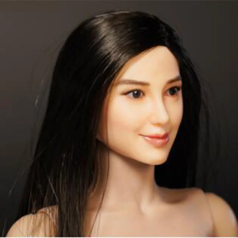 1/6 масштаб Женская девушка леди голова лепить Angelababy играть длинный