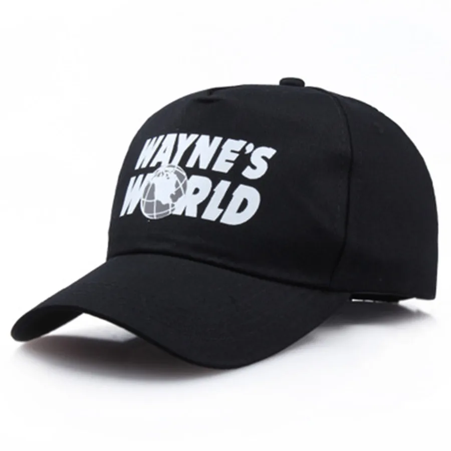 Черные бейсбольные кепки Waynes World, унисекс, хип-хоп шляпа, Солнцезащитная шляпа Waynes's World Hat, костюм, сетчатые шапки, Дальнобойщик, папа