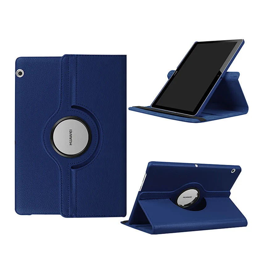 navy blue Чехол с зернистой текстурой на 360 градусов для huawei MediaPad T3 10 AGS-W09 AGS-L09 9," Funda Tablet For Honor Play Pad 2 9,6+ ручка - Цвет: navy blue
