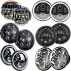 Лидер продаж, 2 шт., 7-дюймовые круглые светодиодный ные фары для автомобиля H4, комплект автомобильных светодиодных фар для джипа, фары дальнего и ближнего света