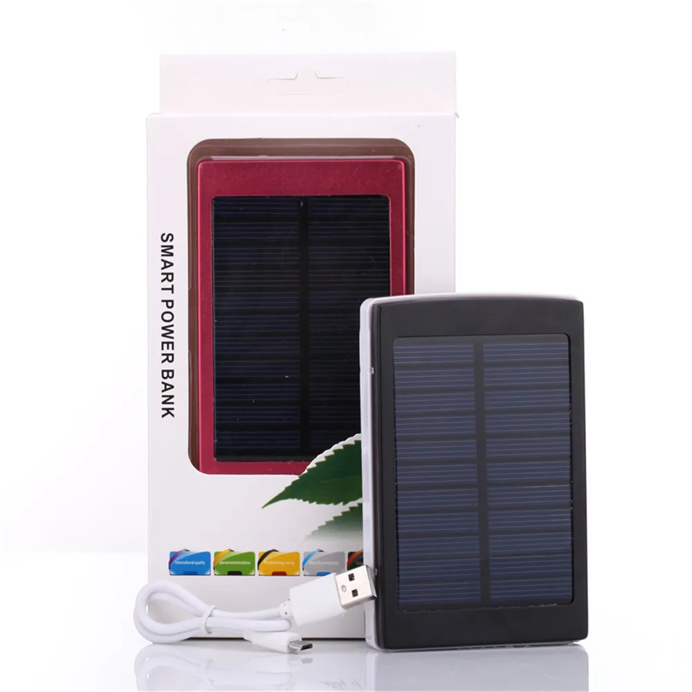 Солнечная Энергия Банк 6000 мАч Портативное Зарядное Устройство Солнечной Powerbank