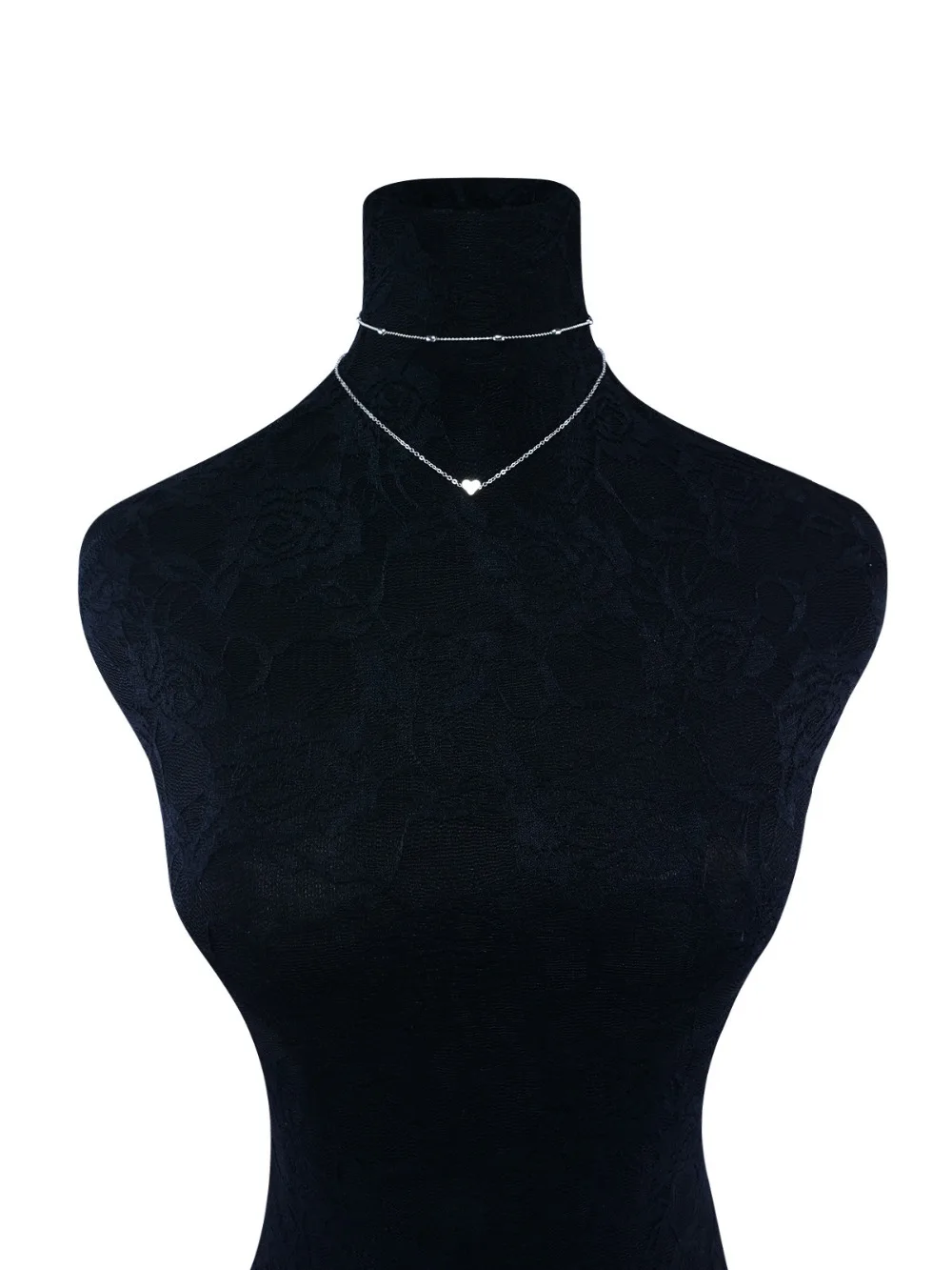 Нежный шик ЛЮБОВЬ милое сердце Шарм с Луной и звездой колье многослойное