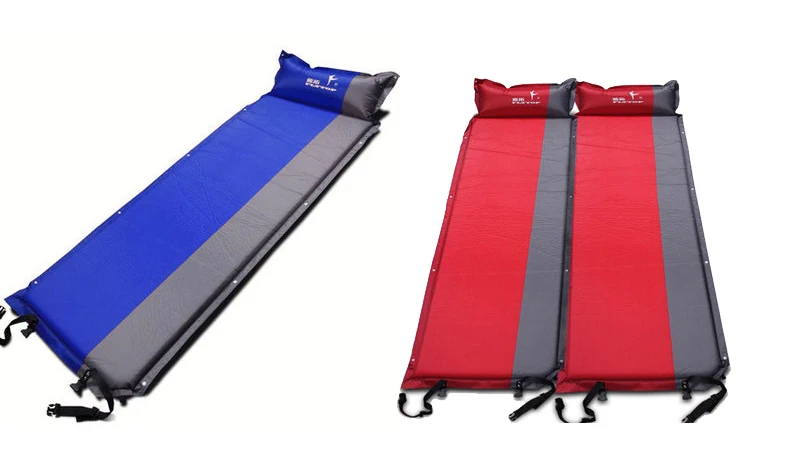 1blue 2red 3 шт/1 лот! Flytop Лидер продаж(170+ 25)* 65*5 см один человек Автоматический надувной матрас Открытый Кемпинг Рыбалка пляж коврик - Цвет: 1blue 2red