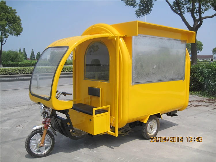 Утвердить мотоцикл Еда дешевая передвижная тележка трейлер фаст фуд киоск