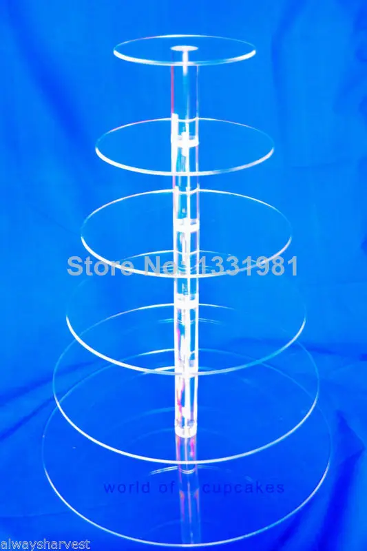

event party supplies Detail about 6 Tier Cupcake Cup Cake Stand Tower Clear Maypole Acrylic for Wedding Party wedding decoration