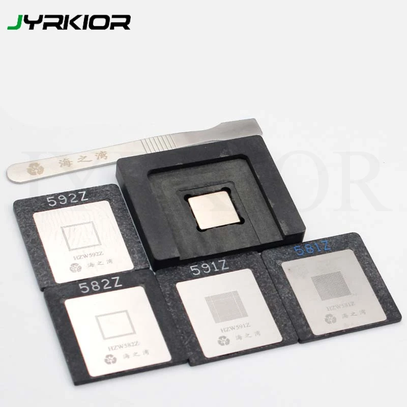 Jyrkior 0 1 мм BGA трафарет для телефона шаблон трафарета iPhone 6/6p/6s/6sp/7/8 p A8 A9 A10 ремонт